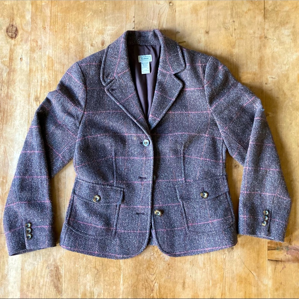 Vintage L.L. Bean Blazer Plaid Jacket | S